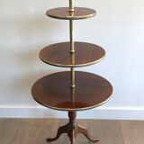 Round table of neoclassical style with triple plateaux 1940