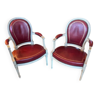 Paire de fauteuils  cabriolets
