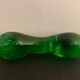 Cendrier Biot en verre vert avec pilon écrase cigares 1960