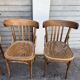 (Lot) 5 Anciennes Chaises Bistrot