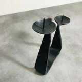 Modernist brutalist candle holder