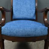 Pair of mahogany armchairs, Restoration period – early 19th century