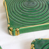 Underside and underside of bottles, art deco, vintage