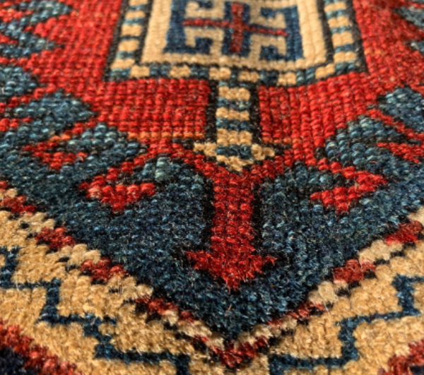 Ancient Caucasian carpet 140x100cm