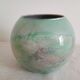 glossy glass round vase signed Jean Noel Bouillet