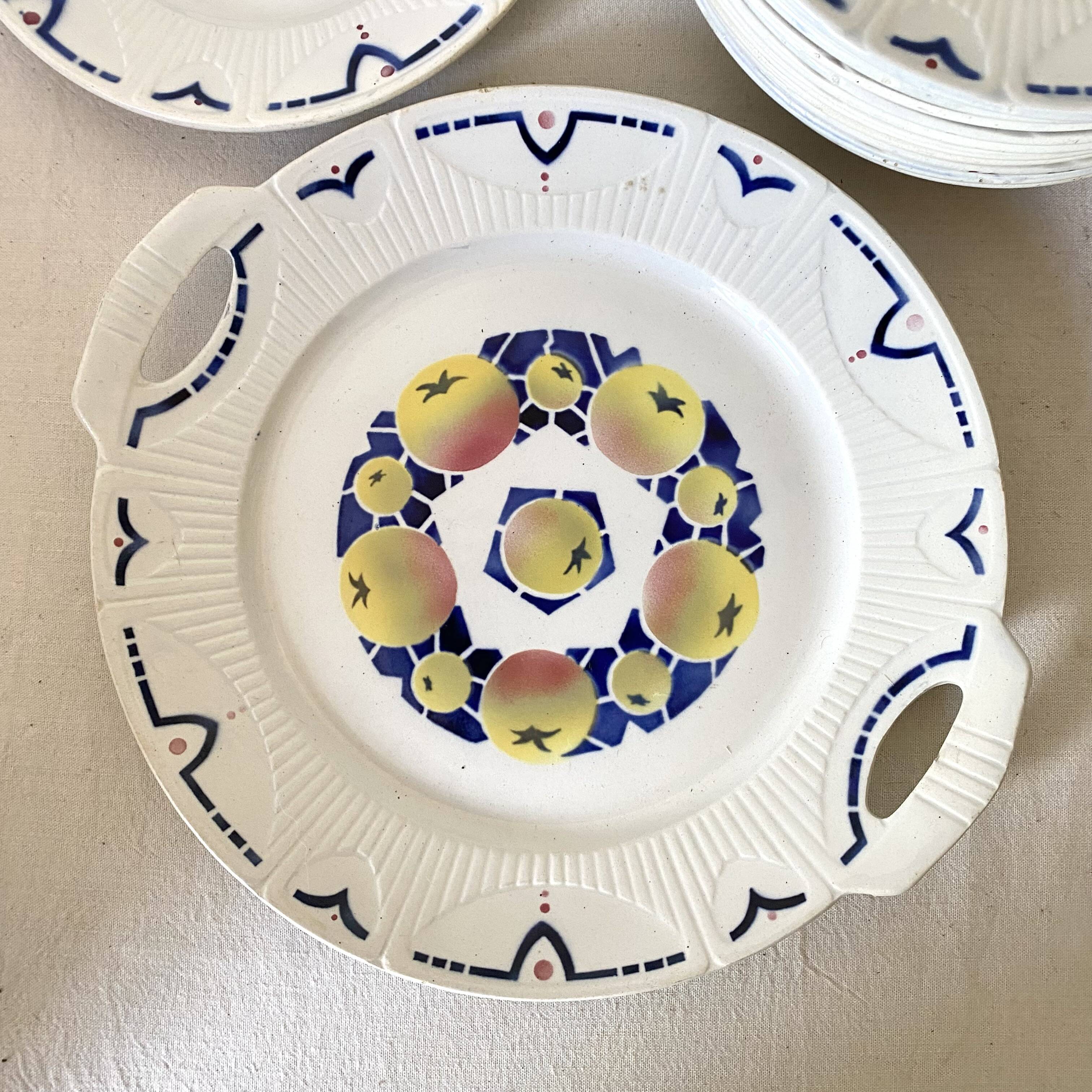 Amandinoise St Amand Art Deco Dessert Service