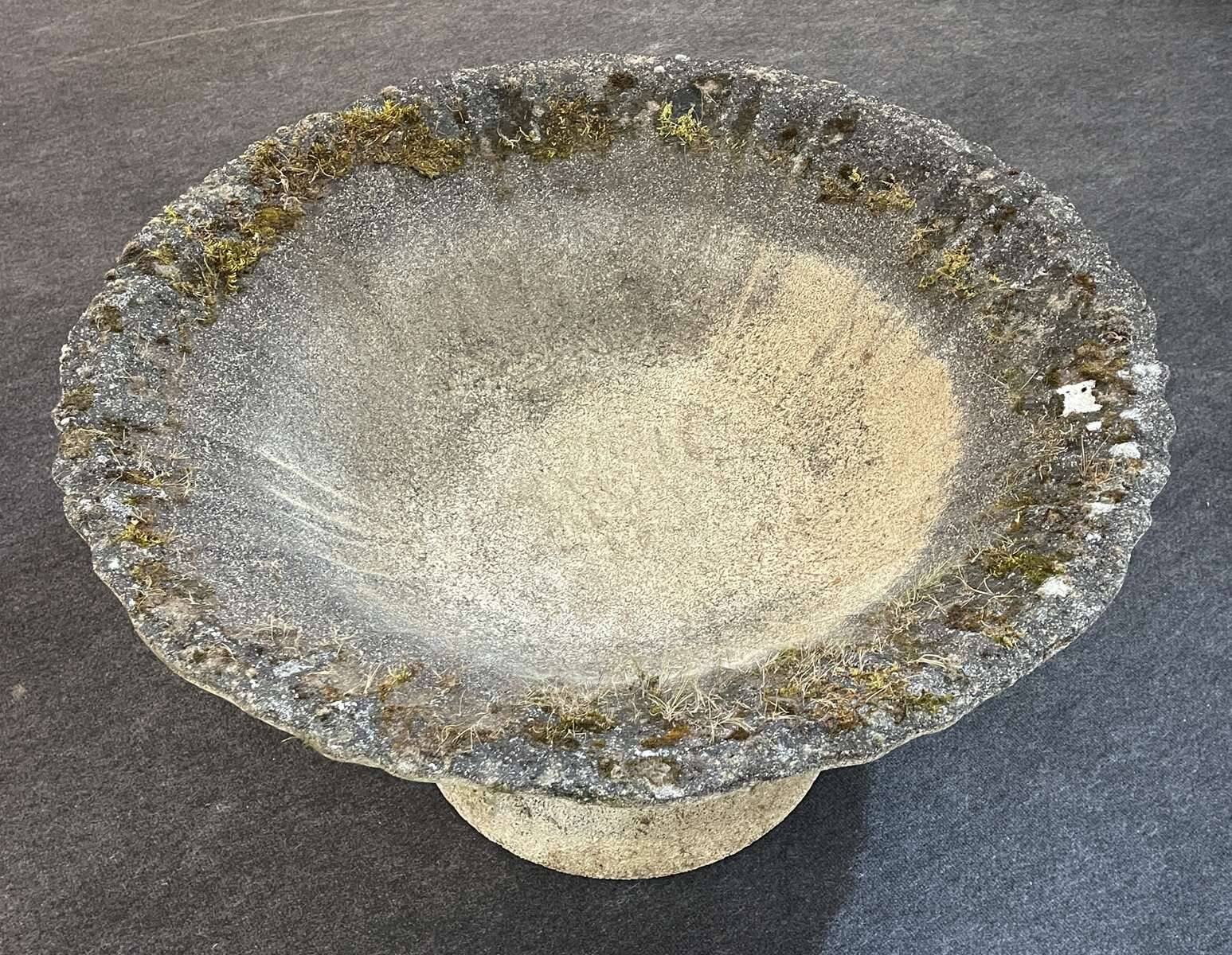 Reconstituted stone planter from the 1970s.