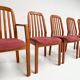 Set of 6 Danish wooden chairs by Dyrlund, 1960s