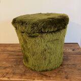 Pouf, panier de rangement vintage Pelfran