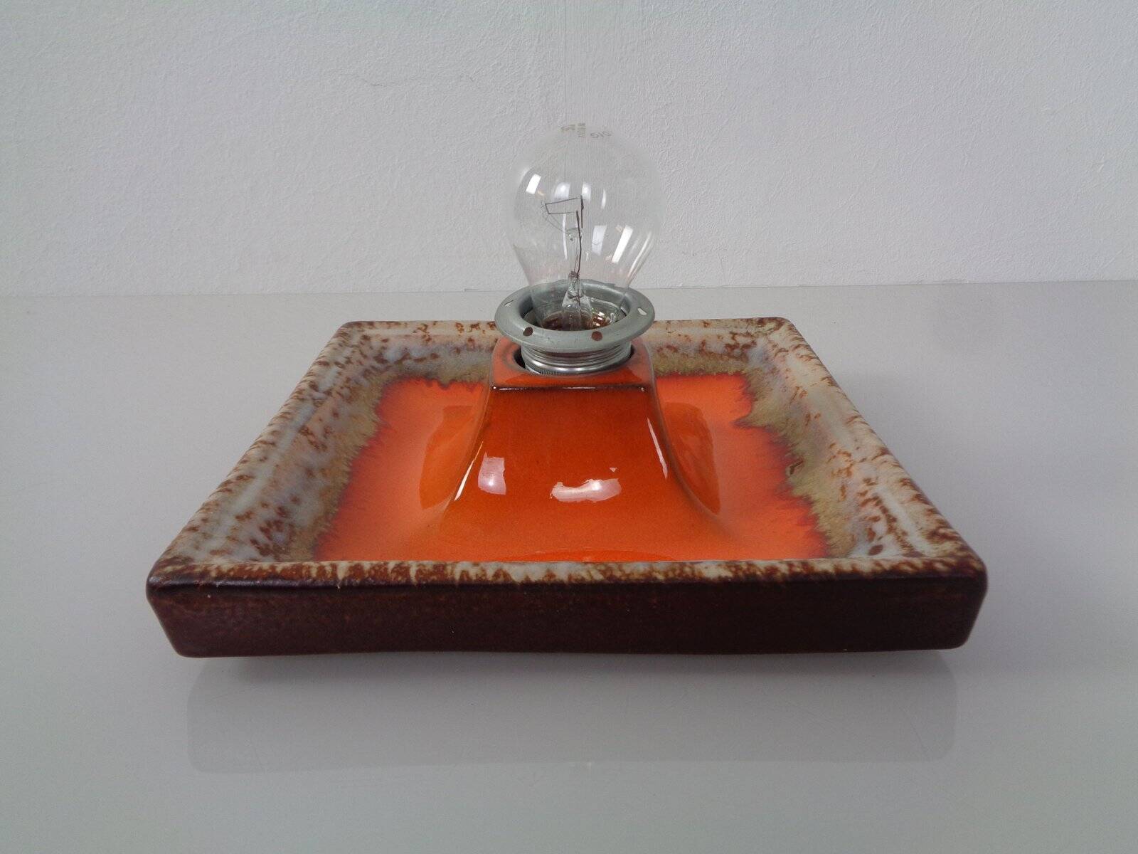 Pop Art Ceramic Wall Lamp, Germany, 1970s