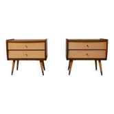 Paire de chevet Scandinave - Vintage circa 1960 1970