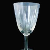 8 verres en cristal gravés