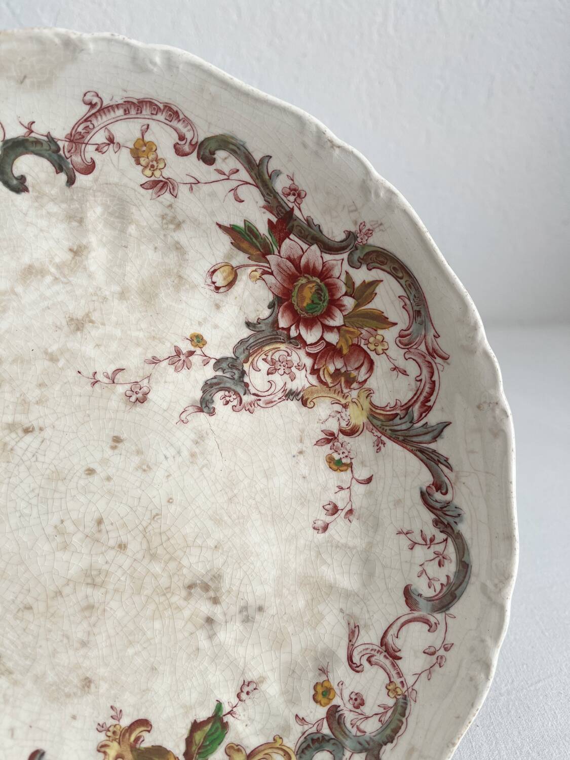 Bishop & Stonier “Wentworth” polychrome iron earth compote bowl