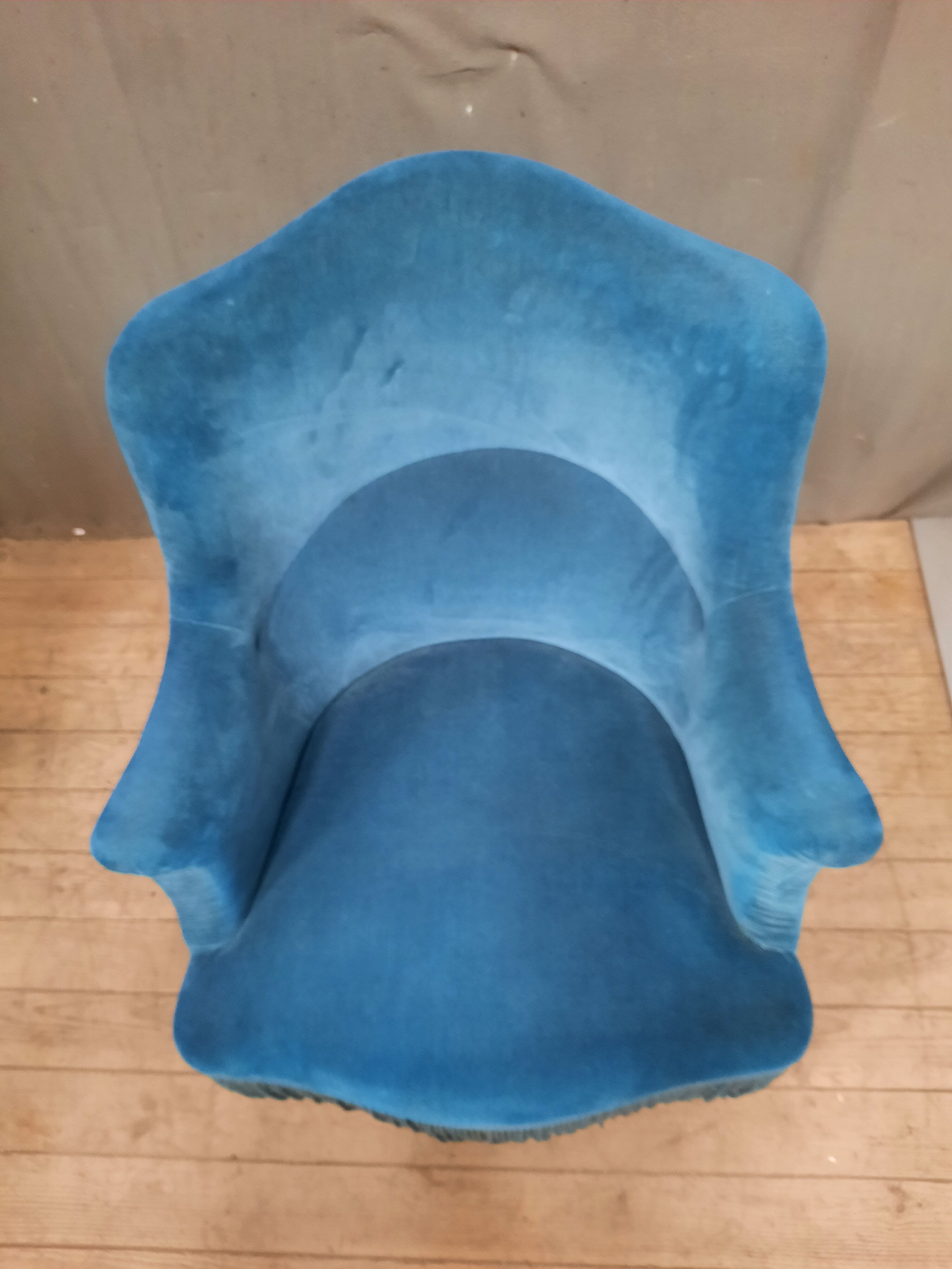 Faiteuil crapaud  bleu
