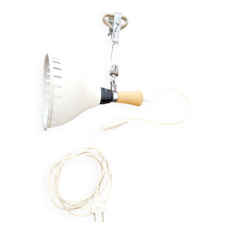 Vintage clamp lamp - Wood and metal - 70s