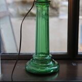 Upcycled opaline lamp