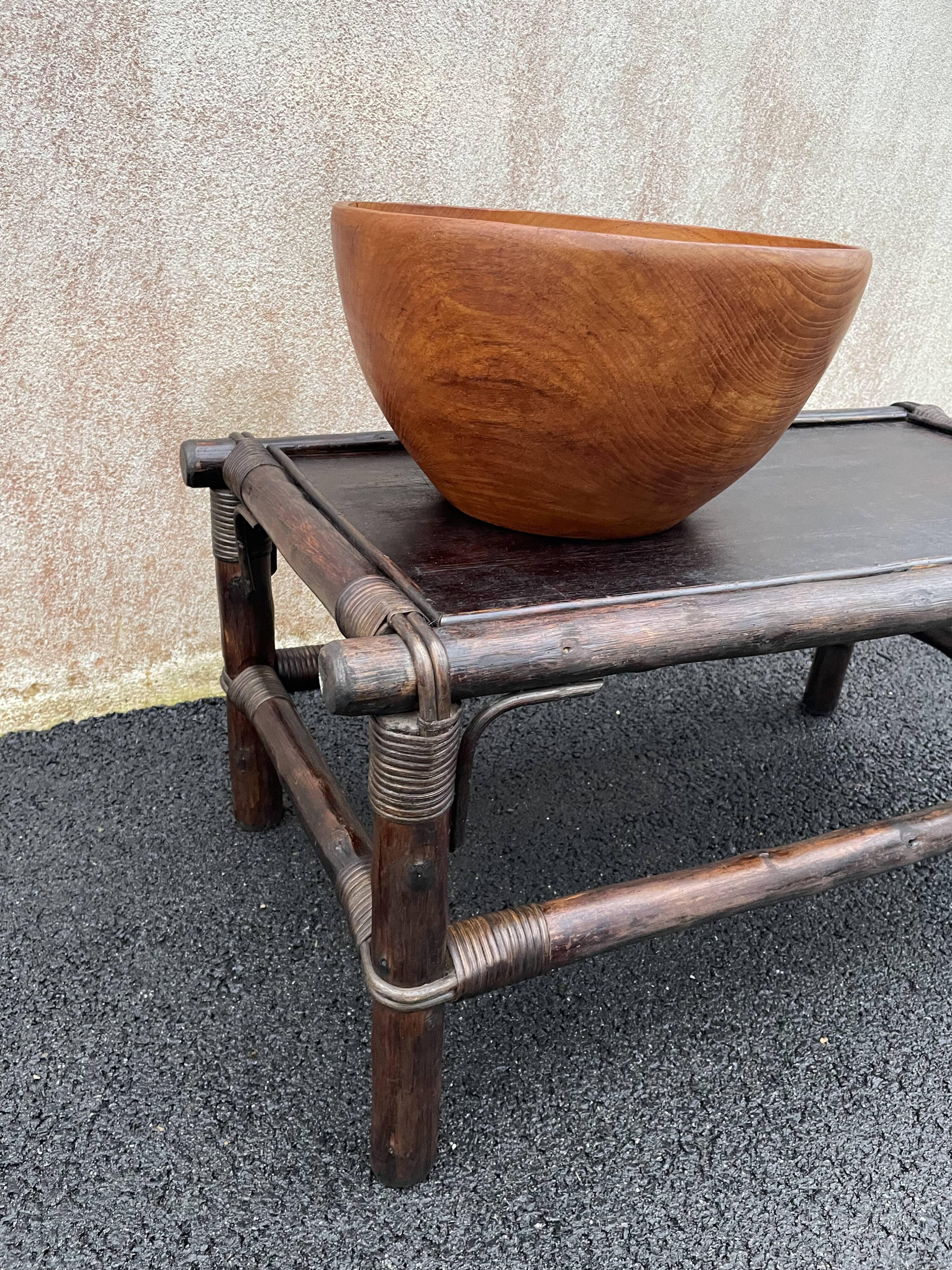 XXL teak bowl 1960