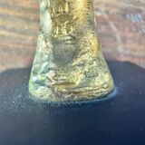 Female subject in gilded bronze, 1999 signed Claudine Berechel