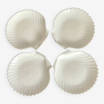 4 assiettes coquillages