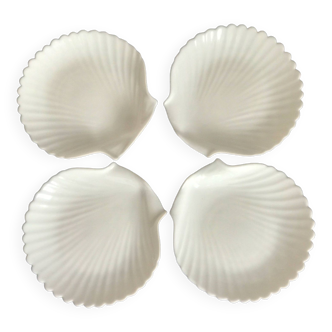 4 assiettes coquillages