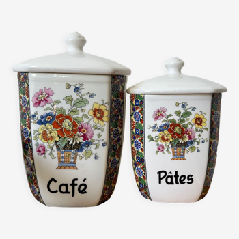 Duo de pots à épices vintage