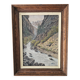 Oil on Canvas Painting Landscape Gorges of Queyras Hautes Alpes signed V Pida