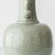 Celadon Crackle Glaze Porcelain Table Lamp in Chinese Style with Scroll Handles