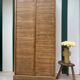 Filing cabinet with curtains
