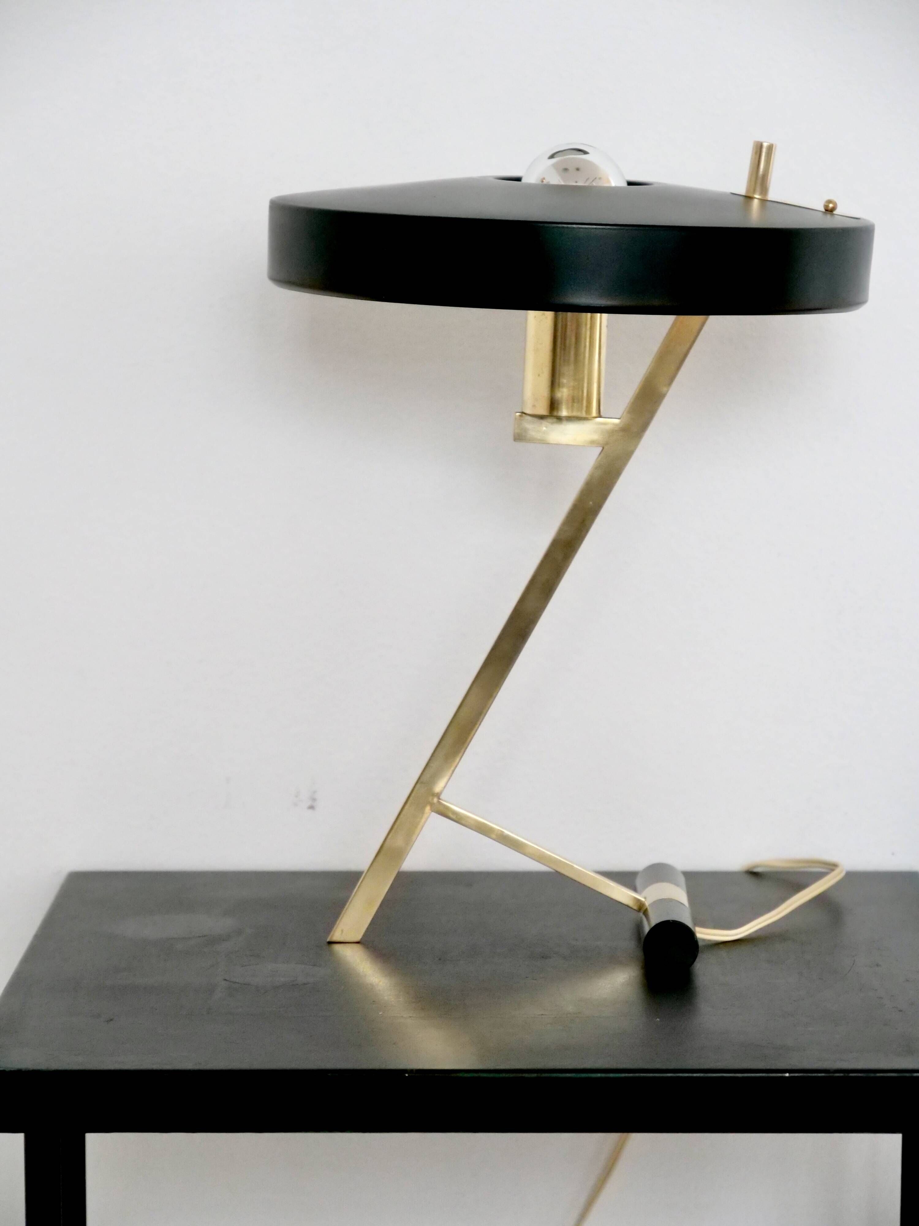 Lampe z philps modèle diplomat mid century design louis kalff design