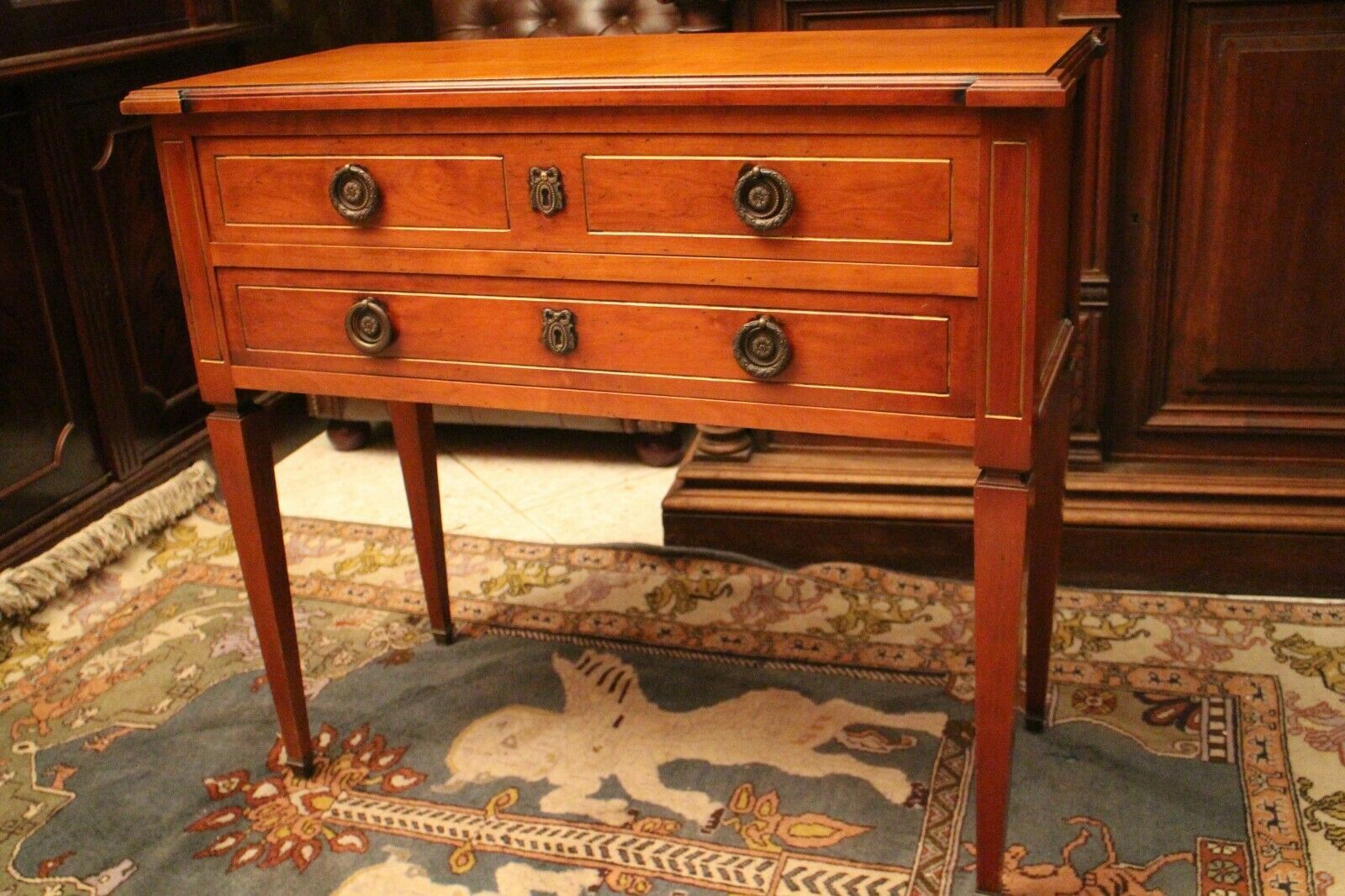 Commodus jumper that can form console in solid cherry louis style Louis XVI