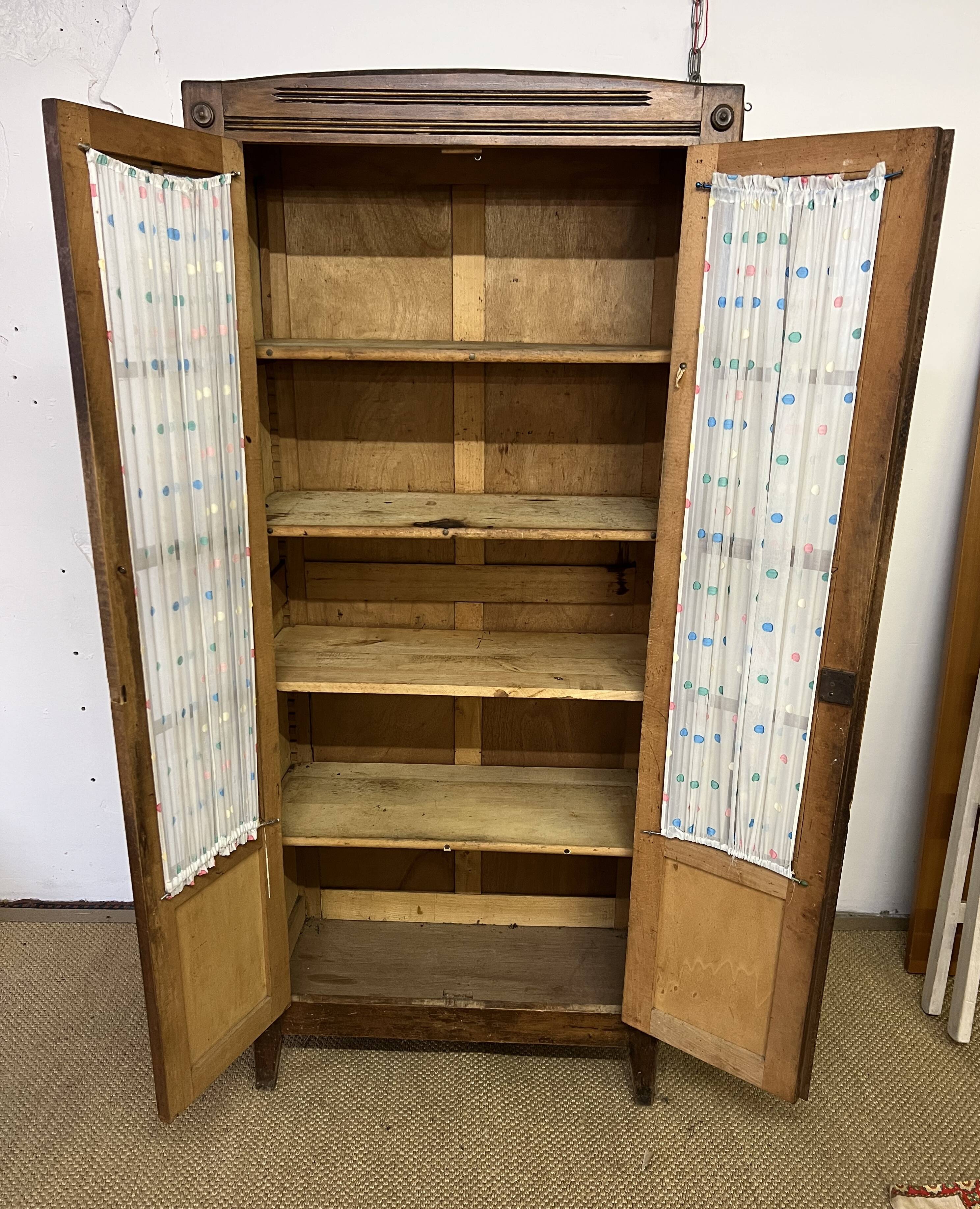 Old glazed Parisian wardrobe