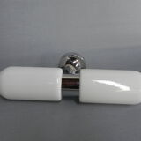 Vintage wall lamp with 2 glass caps