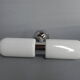 Vintage wall lamp with 2 glass caps
