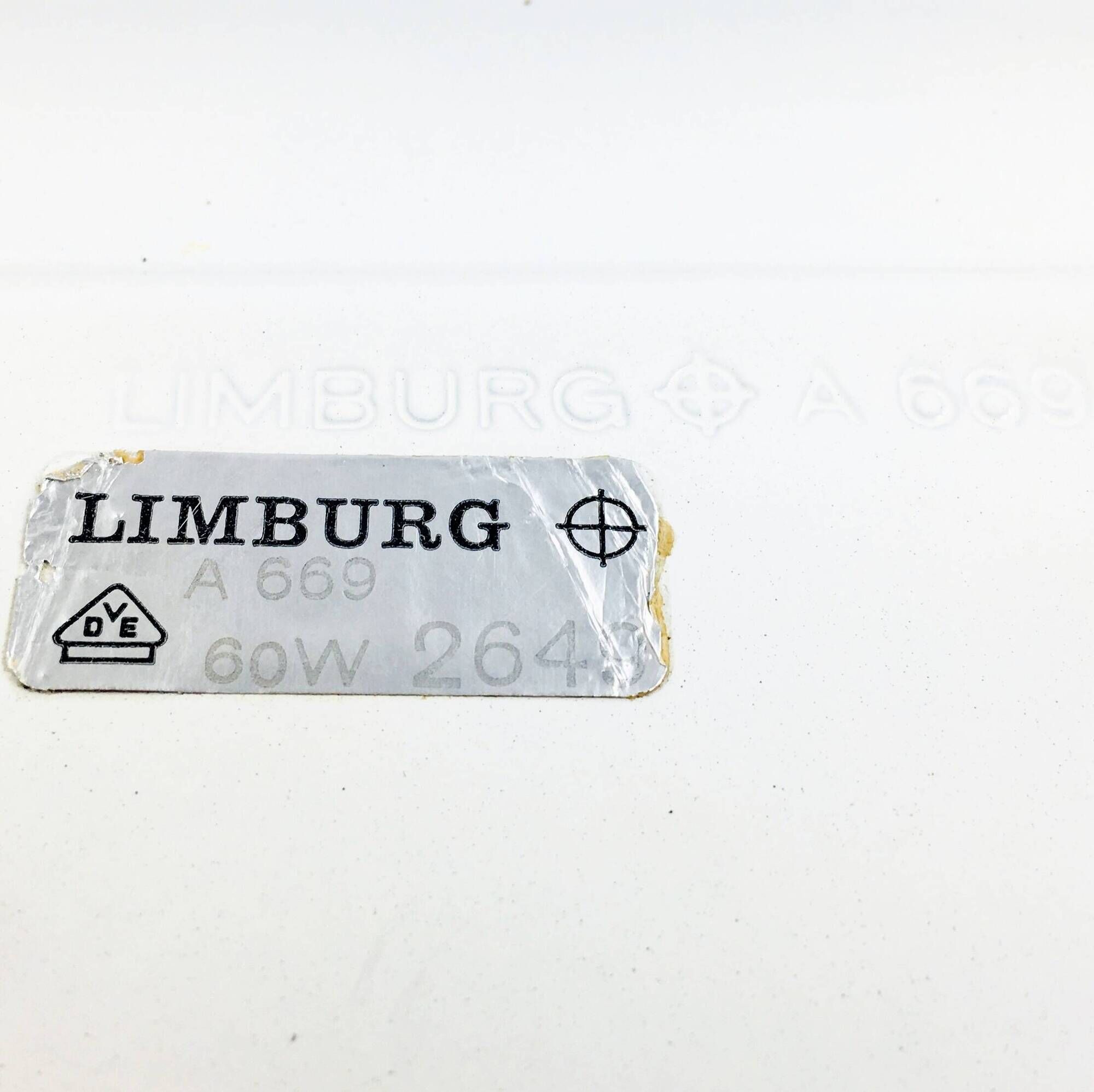 Pair of Mid-Century Glass Wall Lights from Limburg, Germany, 1960s