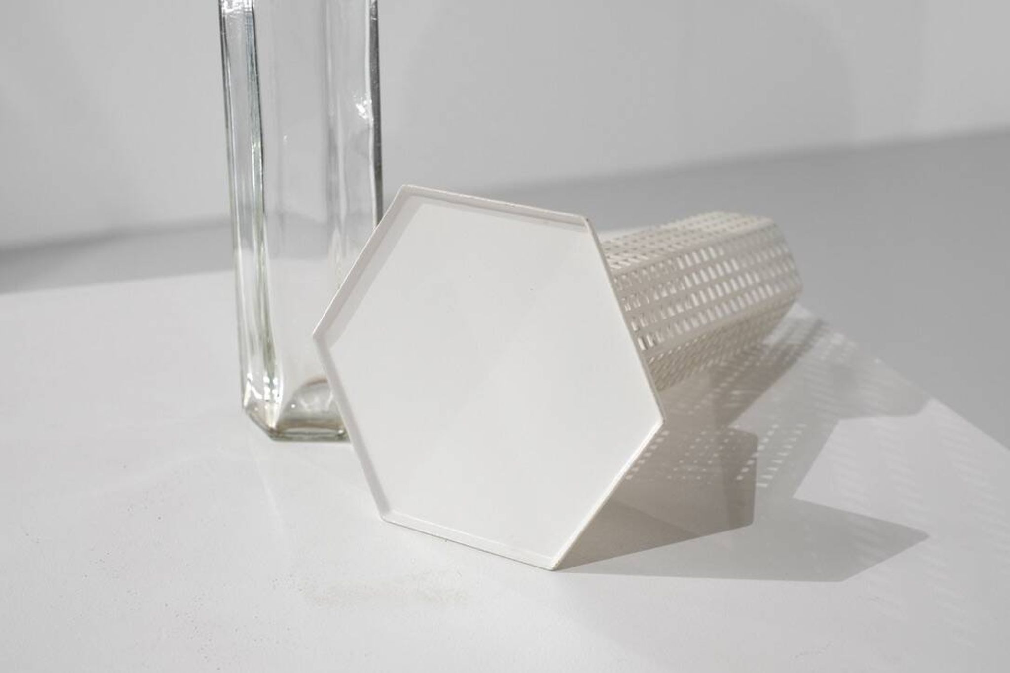 "Skyscraper" vase by Josef Hoffmann for Bieffeplast, Italy, 1980s.