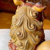 Okimono 19th Kutani lion Shishi /Japan