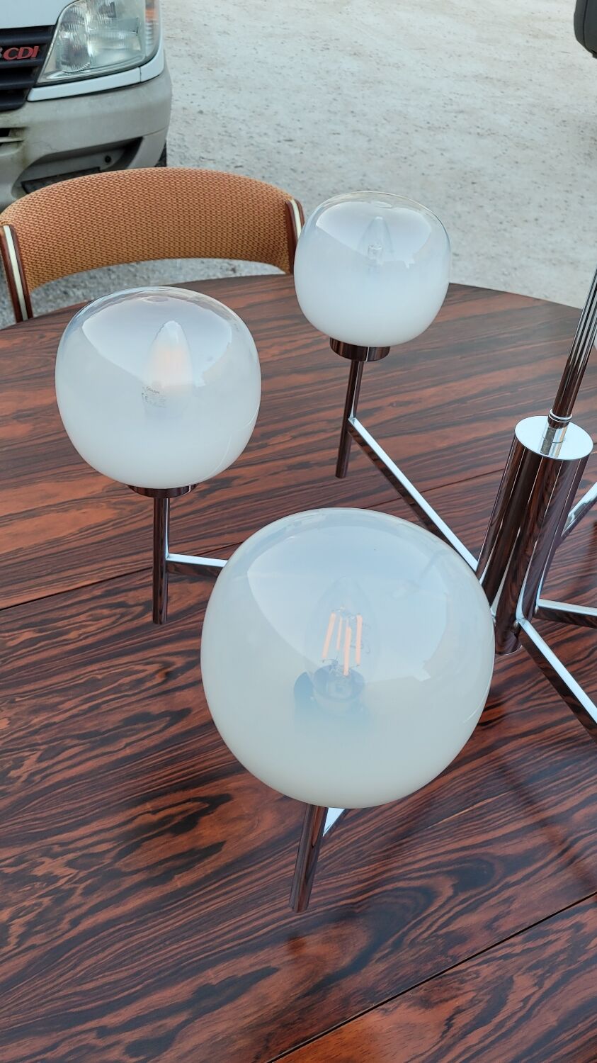 Gaetano Sciolari style designer chandelier, 1970s