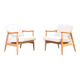Mid-Century lounge chairs by J. Kędziorek, 1960s, set of 2.