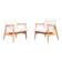 Mid-Century lounge chairs by J. Kędziorek, 1960s, set of 2.