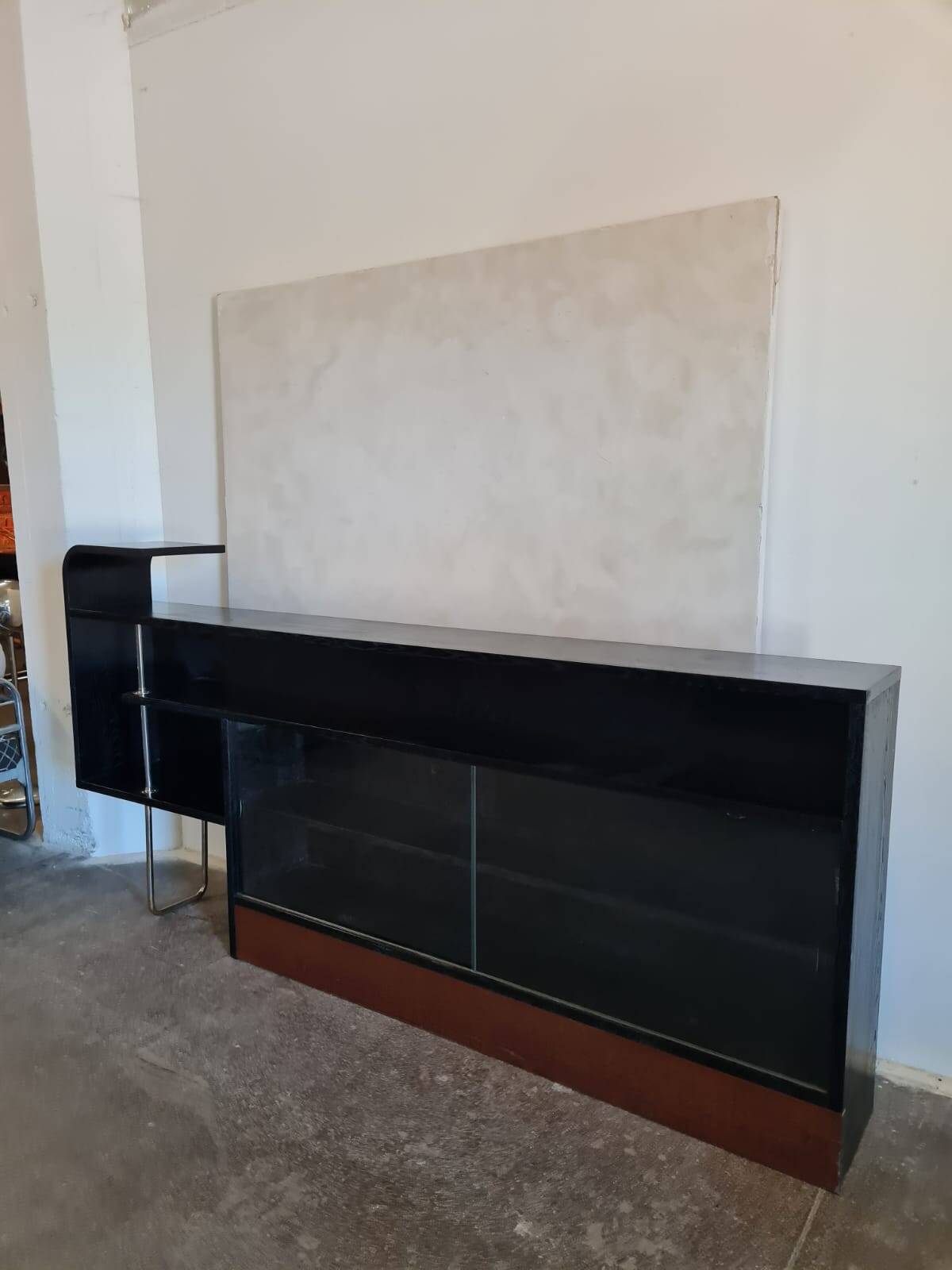 Functionalist Sideboard / Bookcase with Shelves, Czechoslovakia, 1930s