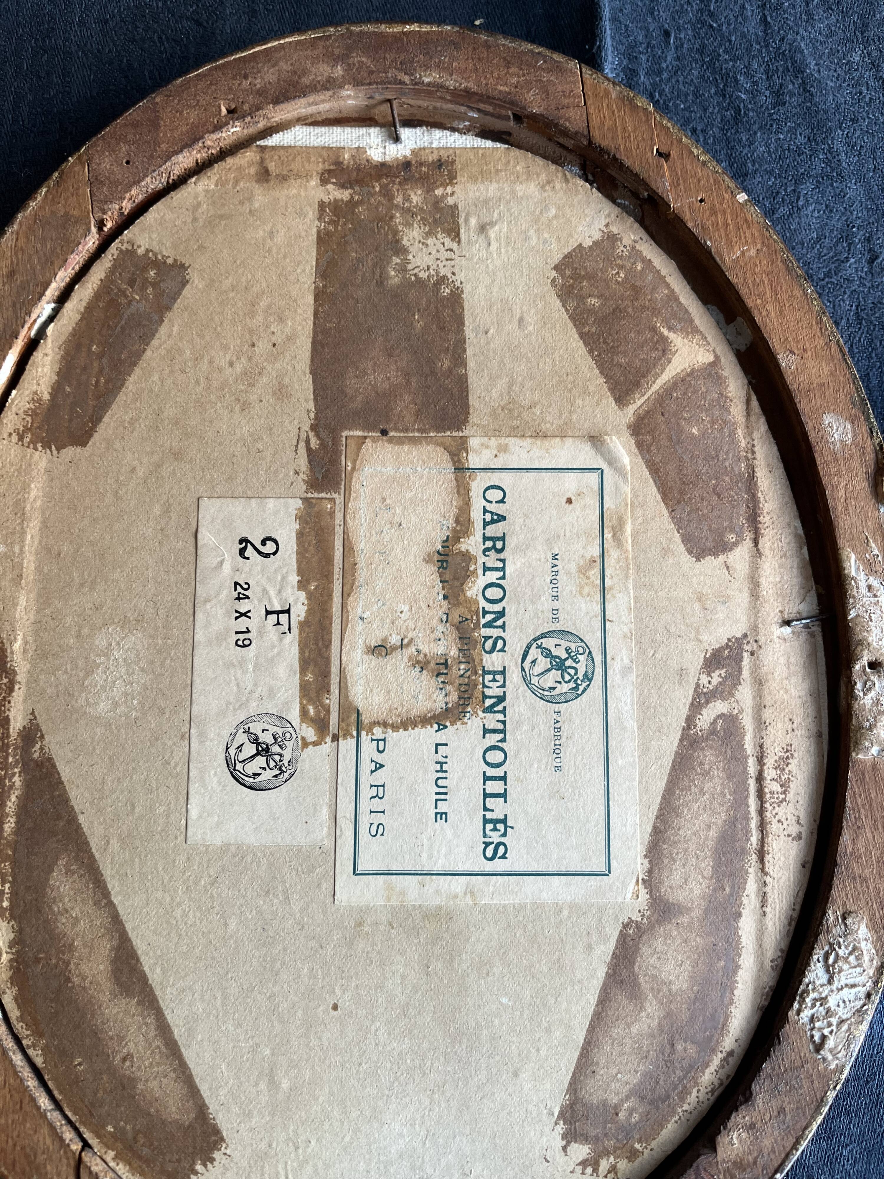 Pair of old portraits