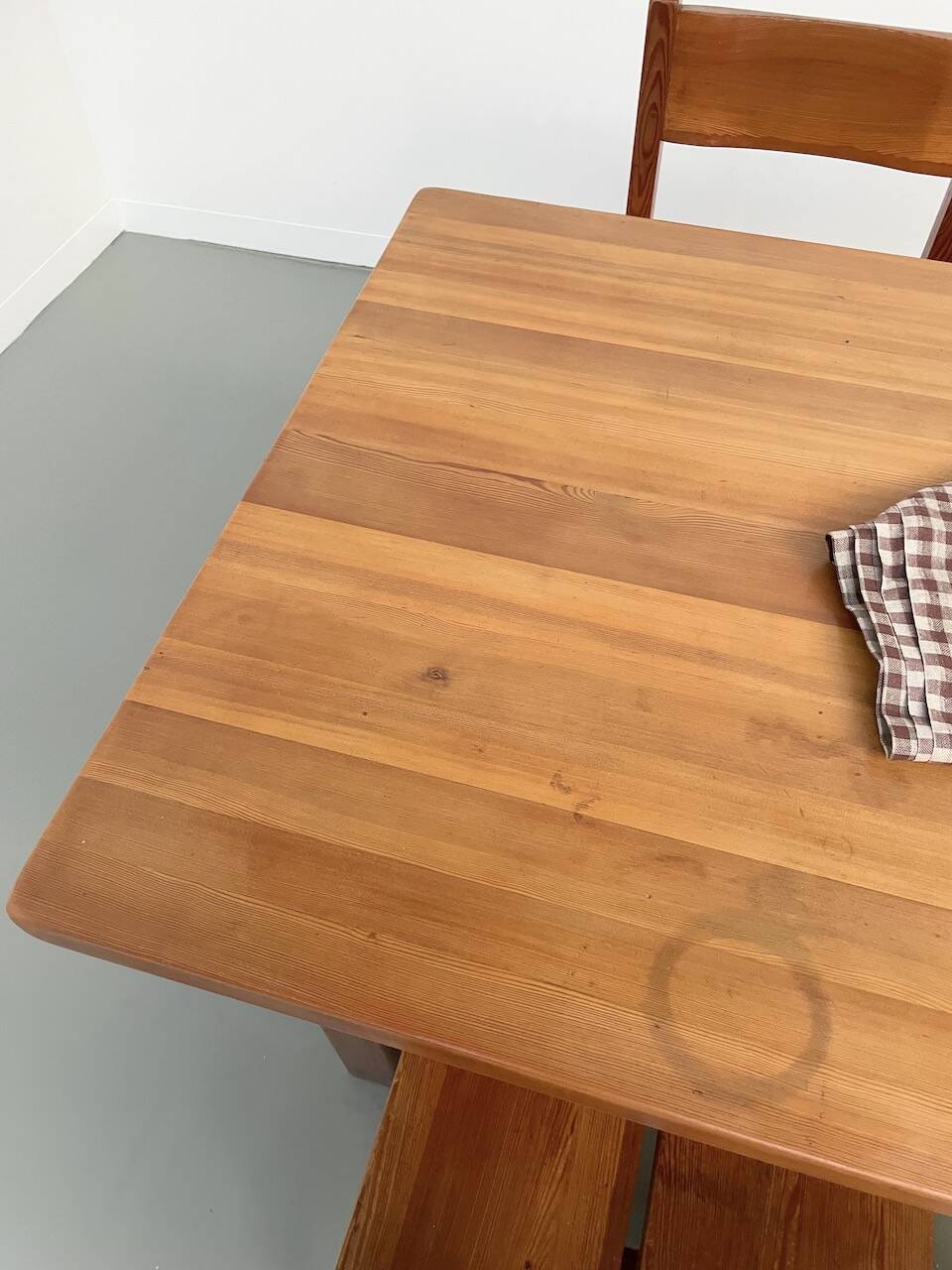 Set of table and 4 chairs, 60s mountain furniture