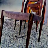 SET 4 Chaises Design Niels Otto Møller 1960