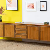 Vintage Scandinavian Enfilade – 242 cm