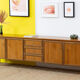 Vintage Scandinavian Enfilade – 242 cm