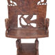 Set of 4 carved armchairs, 1950