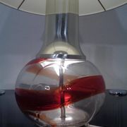 Italian Glass Floor Lamp, 1970s
