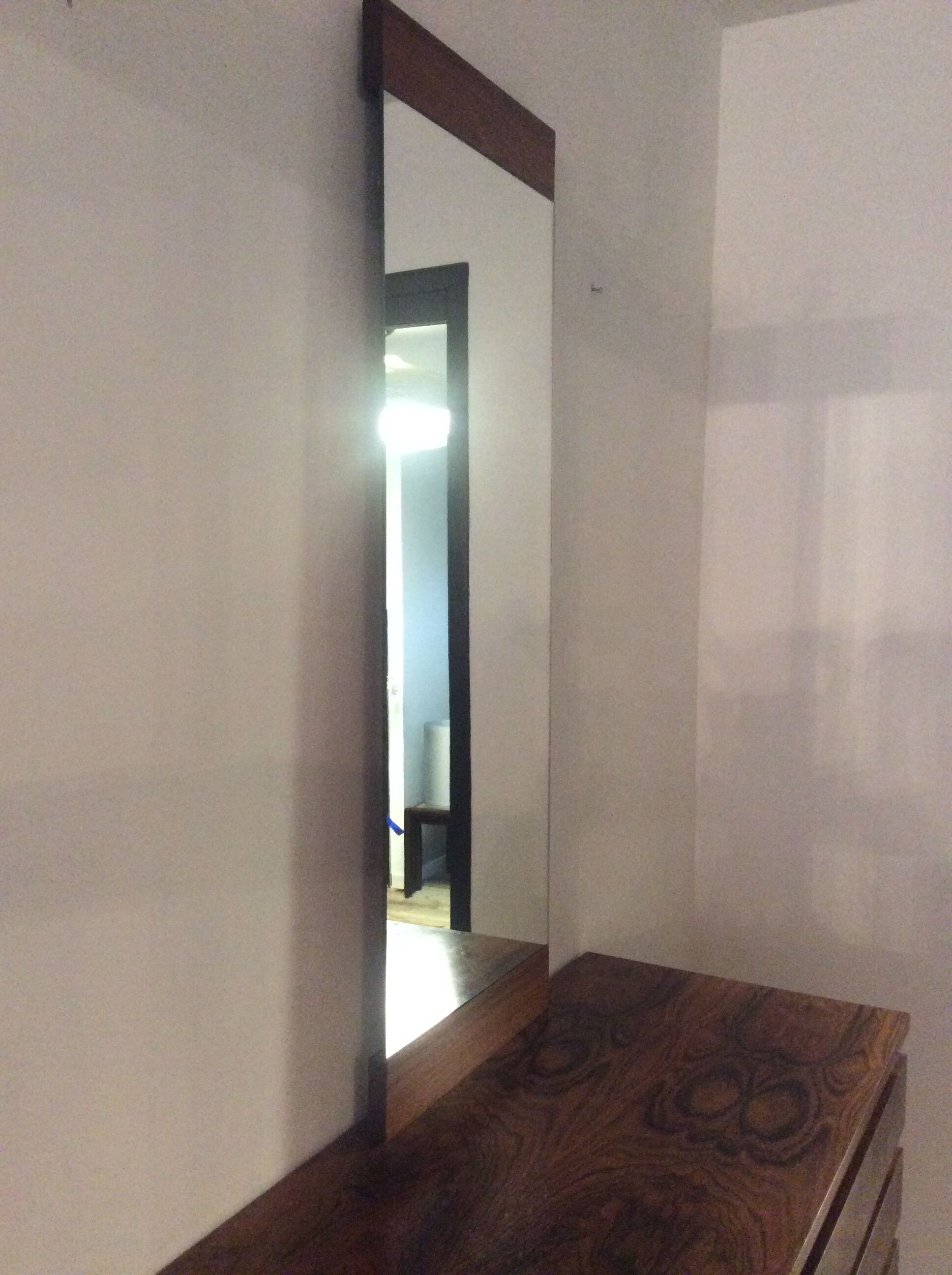 Ensemble Werner Wolfer commode et miroir vintage des années 60
