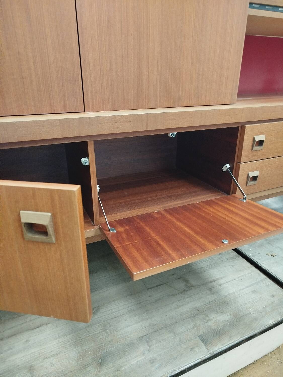 Grande enfilade haute en Teck