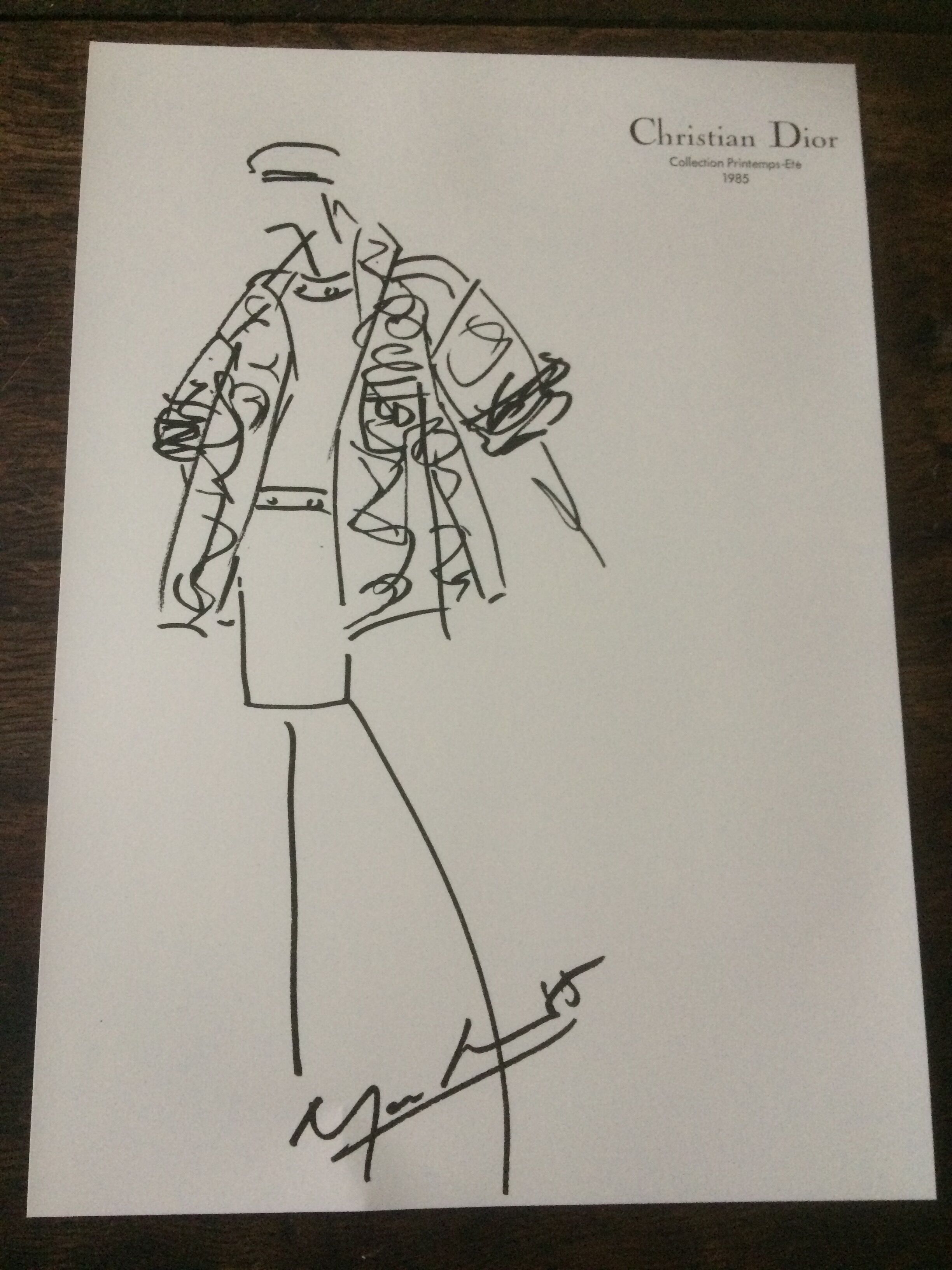 Christian Dior: pretty fashion illustration press collection spring - summer 1985